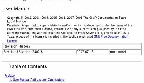 Gimp User Manual PDF | PDF | Free Software | Adobe Photoshop