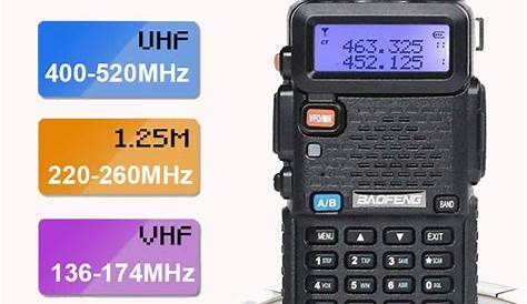 Baofeng UV-5R III Tri-Band VHF UHF 220MHz Walkie Talkie Handheld