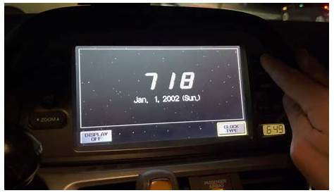 2009 Honda Odyssey clock problem - YouTube