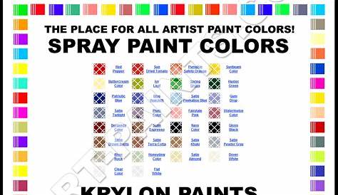 fusion paint color chart
