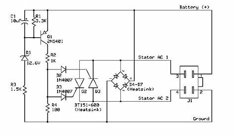 regulator rectifier circuit diagram motorcycle
