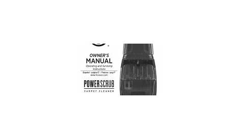 Hoover FH50135 Manual