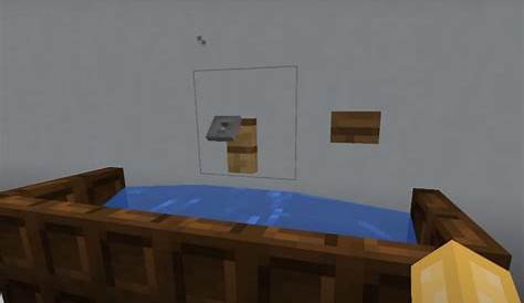 How to make a working sink in Minecraft