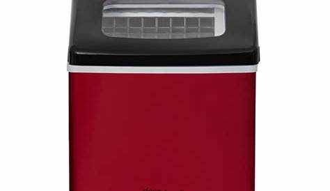 Deco Chef Countertop Ice Maker 40LB, Red with Black Lid | BuyDig.com