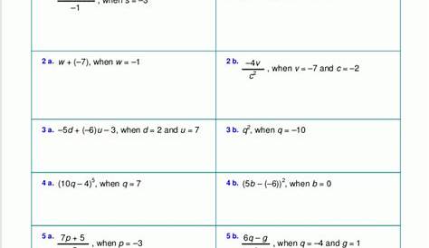 Expression Vs. Equation Worksheets | 99Worksheets