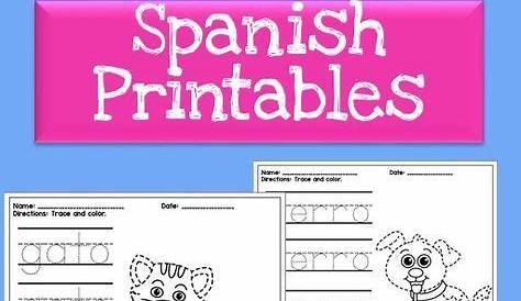 I just printed 10 free printables to teach my children Spanish! These