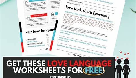Love More & Love Better - Free Love Language Worksheets! | Relationship