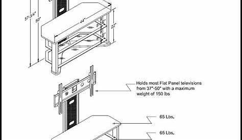 z line tv stand instruction manual