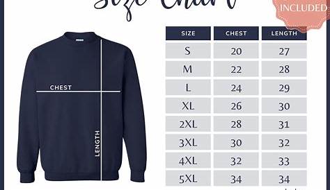 gildan sweatshirt youth size chart