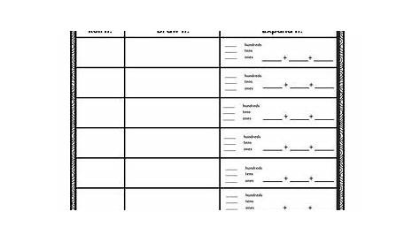 Place Value - Roll It, Draw It, Expand It! - FREEBIE | Place values