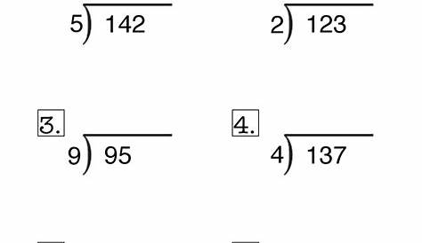 long division problems no remainders