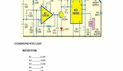 mobile phone detector circuit diagram