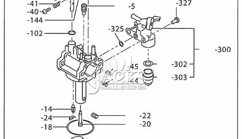 Robin/Subaru PTX301D Parts Diagram for Carburetor