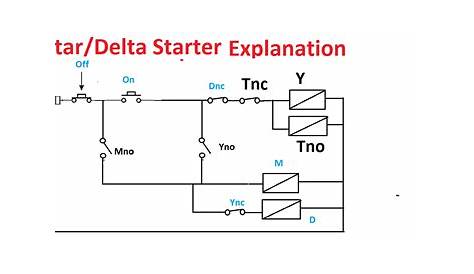 star delta starter wiring diagramme