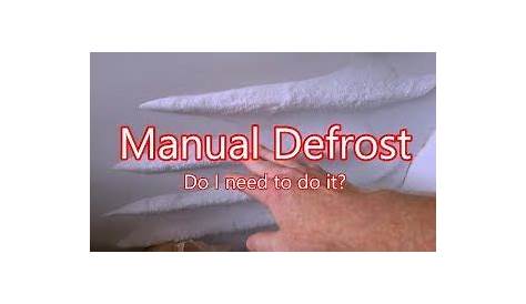 manual defrost vs frost free