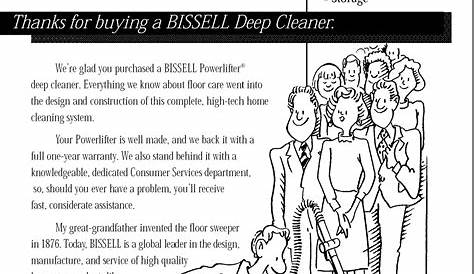 bissell power steamer manual