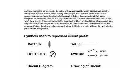 Electric Circuit Diagram Worksheet