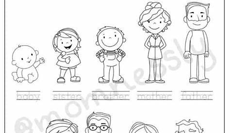 Free Printable: All about My Family Worksheets - https://tribobot.com