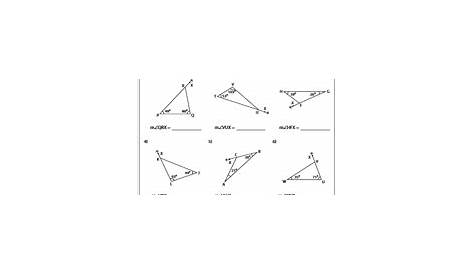 interior angles worksheets answers