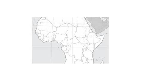 Africa Map Activity Worksheet - Political Geography of Africa | TpT