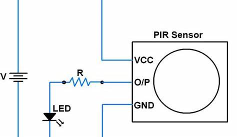 simple pir sensor circuit diagram