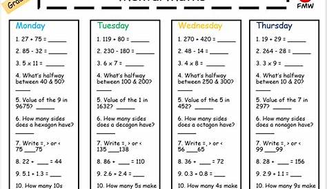 math activities for grade 7