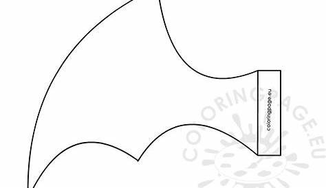 Large bat wing pattern DIY bat wings | Coloring Page