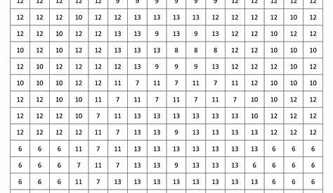 hard color by number printable