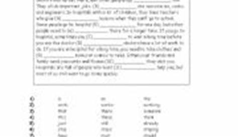 English worksheets: Fill in the blanks worksheet