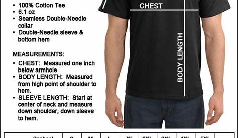 gildan shirts size chart
