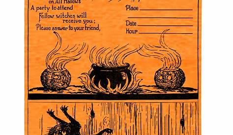 vintage halloween cards printable