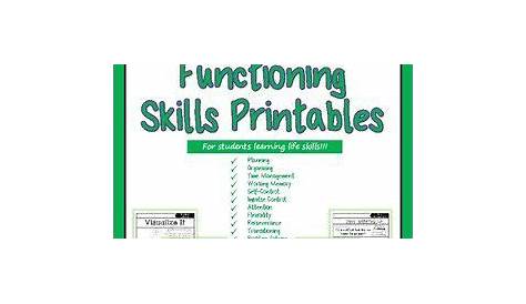 printable executive functioning worksheets