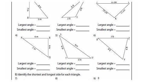 triangles worksheet grade 4