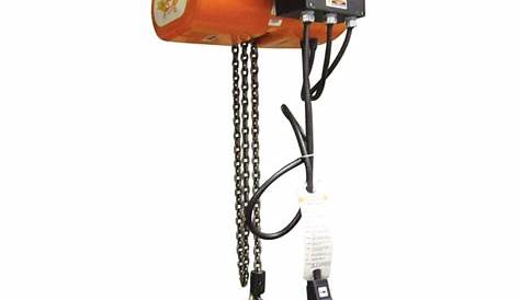 CM Lodestar Classic Electric Chain Hoist with Motorized Trolley - 1/2