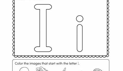 Printable Letter I Worksheets for Preschool | 101 Activity