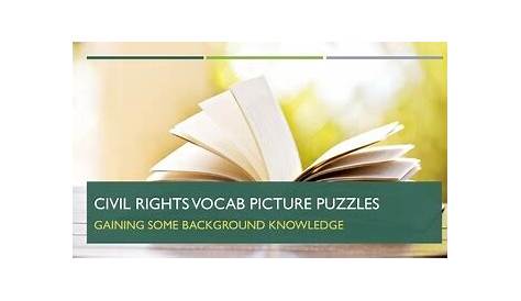 Civil Rights Vocab Picture Puzzles by Campfire History | TpT