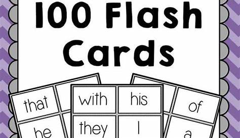 Fry First 100 Sight Word Flash Cards | Fonts, Student and The o'jays