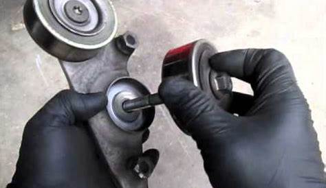 Honda Odyssey serpentine belt tensioner replacement - YouTube