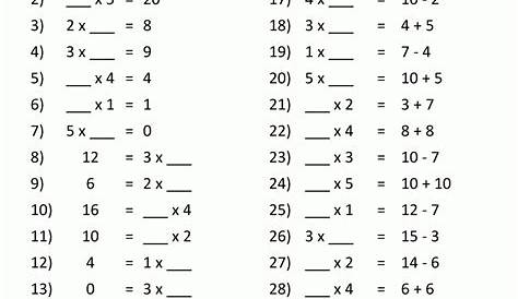 7th Grade Math Worksheets Multiplication - Times Tables Worksheets