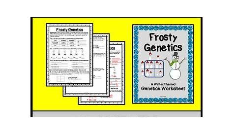 genes and the environment worksheet