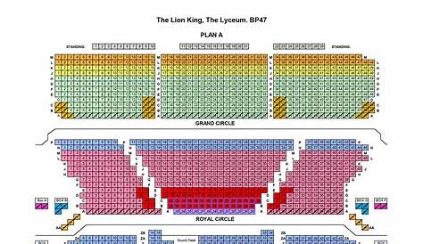 lion king seating chart nyc