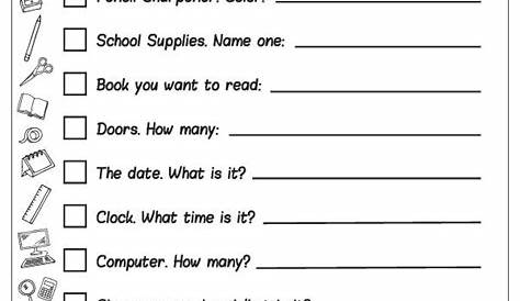 scavenger hunt student worksheet math