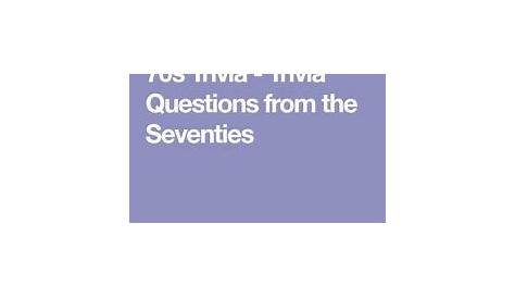 1960s Pop Culture Trivia Quiz-Free Printable Trivia Questions Answers