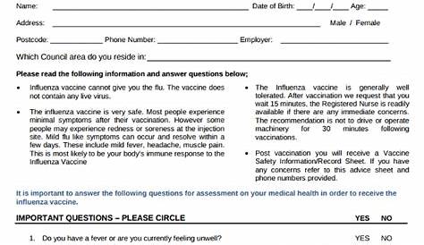FREE 7+ Sample Vaccine Consent Forms in MS Word | PDF