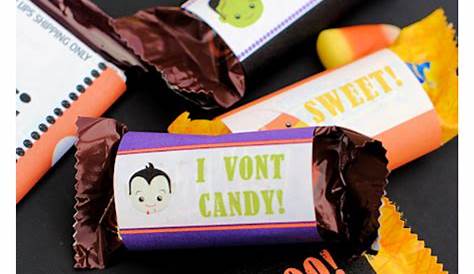 Free Printable Halloween Candy Bar Wrappers - Crazy Little Projects