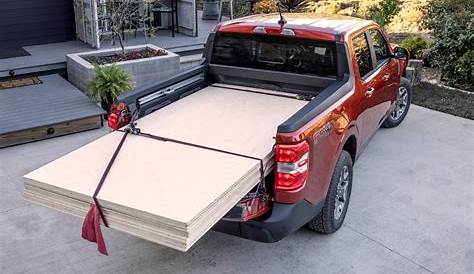 Ford Maverick Bed Size Gets Taped Inside F-150 Cargo Area For Quick