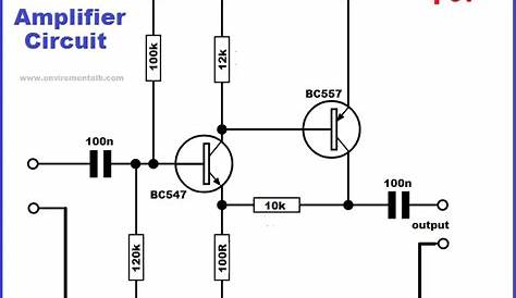 2 transistor amplifier circuit diagram