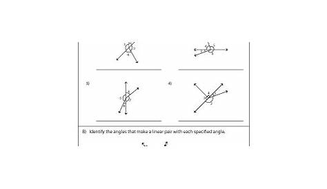 linear pair vertical angles worksheet