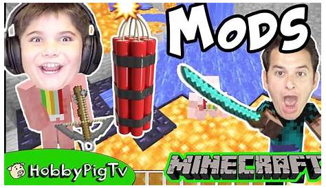 6 Minecraft MODS! We Show You Weapon Mod, Movement Mod + More by