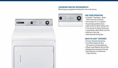PDF manual for Maytag Dryer MDE17MN